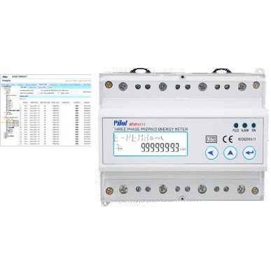 Online Prepaid smart meter with LCD display